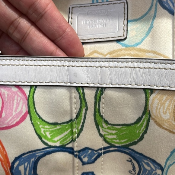 ❤️Coach Hampton Scribble Handbag Vintage - Picture 15 of 16